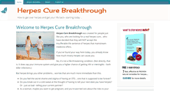 Desktop Screenshot of herpescurebreakthrough.org