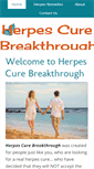 Mobile Screenshot of herpescurebreakthrough.org