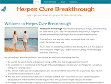 Tablet Screenshot of herpescurebreakthrough.org